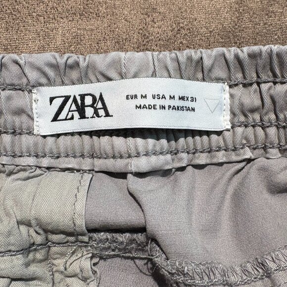 Zara Mens Grey Medium Joggers Denimwear (SKU: 34M) - Picture 6 of 9